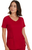 Healing Hands Women's Madison Mock Wrap Solid Scrub Top 2525