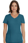 Healing Hands Women's Madison Mock Wrap Solid Scrub Top 2525