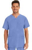 Healing Hands Men's Matthew V-Neck Solid Scrub Top 2590