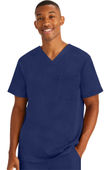 Healing Hands Men's Mason Solid Scrub Top 2591