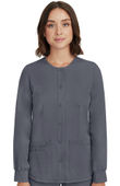 Healing Hands Women's Megan Button Front Solid Scrub Jacket 5500