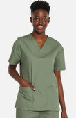 Dickies Women's V-Neck Solid Scrub Top 86706
