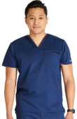 Cherokee Workwear Men's Mesh Trim Scrub Top WW751