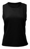 BAW Womens High Low Tank PC153 BLACK Primary