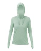 Anetik Women's Breeze Tech Hooded T-Shirt WSBRZH0 OLIVE HEATHERED Primary