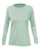 Anetik Women's Breeze Tech Long Sleeve T-Shirt WSBRZL0 OLIVE HEATHERED Primary