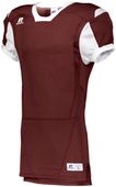 Russell Adult/Youth Color Block Football Game Jersey (BK,WT,Navy,Maroon,Forest,Card CARDINAL/WHITE Primary