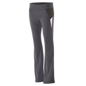 Womens Wide Waistband, Low Rise, Heathered Micro-Interlock Panels Pants