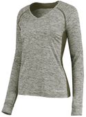 Holloway Ladies Electrify Coolcore Long Sleeve Tee 222770 OLIVE HEATHER Primary