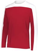 Holloway Adult Momentum Team Long Sleeve Tee 223502 SCARLET/WHITE Primary