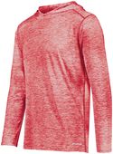 Youth Coolcore Heathered Hoodie (Forest,Gold,Kelly,Maroon,Olive,Orange,Purple,Red) SCARLET HEATHER Primary
