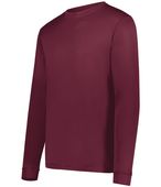Adult/ Youth Wicking Long Sleeve Tagless T-Shirt MAROON (HLW) Primary