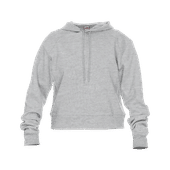 Badger Athletic Fleece Women's Crop Hoodie 126100 OXFORD Primary