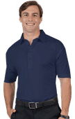 Blue Generation Mens Bonded Collar Dress Polo BG7007