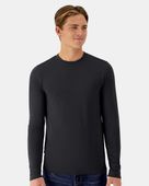 Hanes Cool Dri Cotton Touch Long Sleeve T-Shirt HAN-484L BLACK Primary