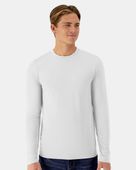 Hanes Cool Dri Cotton Touch Long Sleeve T-Shirt HAN-484L WHITE Primary