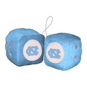 Fan Mats Unc Chapel Hill Fuzzy Dice 185-F117 North Carolina Tar Heels