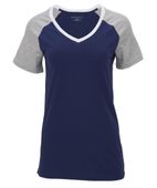 Boxercraft Color Blocked V-Neck Tee BW2204 NAVY Primary