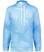 Badger Warp Fleece Hoodie 141300 COLUMBIA BLUE WARP (BA) Primary