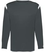 Badger Youth On The Rise Long Sleeve Tee 225300Y GRAPHITE/WHITE (BA) Primary