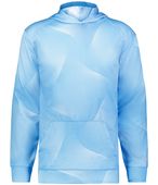 Badger Youth Warp Fleece Hoodie 241300 COLUMBIA BLUE WARP (BA) Primary