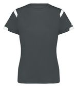 Badger Ladies On The Rise Tee 438000 GRAPHITE/WHITE (BA) Primary