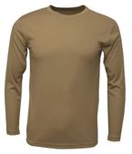 Baw Men's Long Sleeve Xtreme-Tek T-Shirts MILITARY BROWN Primary