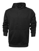 Baw Men's Heather Pullover Hooded Sweatshirts BLACK Primary