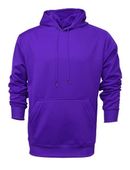 Baw Men's Heather Pullover Hooded Sweatshirts PURPLE Primary
