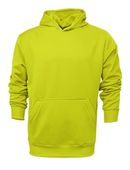 Baw Youth Heather Pullover Hooded Sweatshirts NEON YELLOW Primary