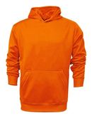 Baw Youth Heather Pullover Hooded Sweatshirts SAFETY ORANGE Primary