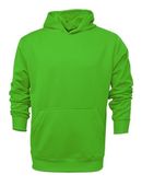 Baw Youth Heather Pullover Hooded Sweatshirts NEON GREEN Primary