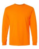 Gildan Ultra Cotton Adult Long Sleeve T-Shirts SAFETY ORANGE Primary