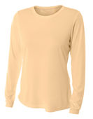 A4 Women's Long Sleeve Performance Crew Shirt NW3002 MELON Primary