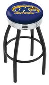 Holland Kent St U Ribbed Ring Blk/Chrome Bar Stool
