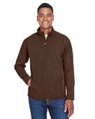 Team 365 Mens Leader Soft Shell Jacket SPORT DARK BROWN Pocket
