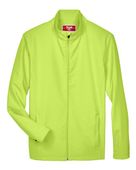 Team 365 Mens Leader Soft Shell Jacket SAFETY YELLOW Pocket