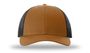 Richardson 115 Low Pro Mesh Back Trucker Cap CARAMEL/BLACK Front