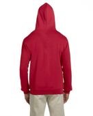 Jerzees Adult Super Sweats NuBlend Zip Jacket TRUE RED Back