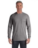 Comfort Colors Adult Heavyweight RS Long-Sleeve Pocket T-Shirt C4410 GREY Pocket