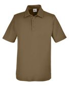 Core 365 Men's Fusion ChromaSoft Pique Polo CE112 COYOTE BROWN Pocket