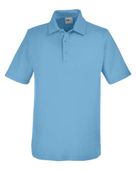 Core 365 Men's Fusion ChromaSoft Pique Polo CE112 COLUMBIA BLUE Pocket