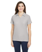 Core 365 Ladies' Fusion ChromaSoft Pique Polo CE112W PLATINUM Pocket
