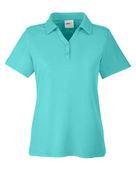 Core 365 Ladies' Fusion ChromaSoft Pique Polo CE112W SEA GLASS Pocket