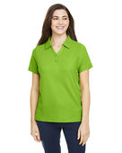 Core 365 Ladies' Fusion ChromaSoft Pique Polo CE112W ACID GREEN Pocket