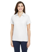 Core 365 Ladies' Fusion ChromaSoft Pique Polo CE112W WHITE Pocket