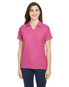 Core 365 Ladies' Fusion ChromaSoft Pique Polo CE112W CHARITY PINK Pocket