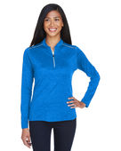 Core 365 Ladies' Kinetic Performance Quarter-Zip CE401W TRU ROYAL/ CRBN Pocket
