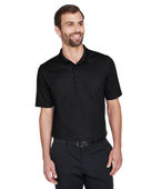Devon & Jones CrownLux Performance Men's Plaited Polo DG20 BLACK Pocket
