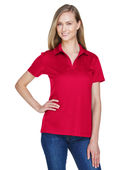 Devon & Jones CrownLux Performance Ladies' Plaited Polo DG20W RED Pocket